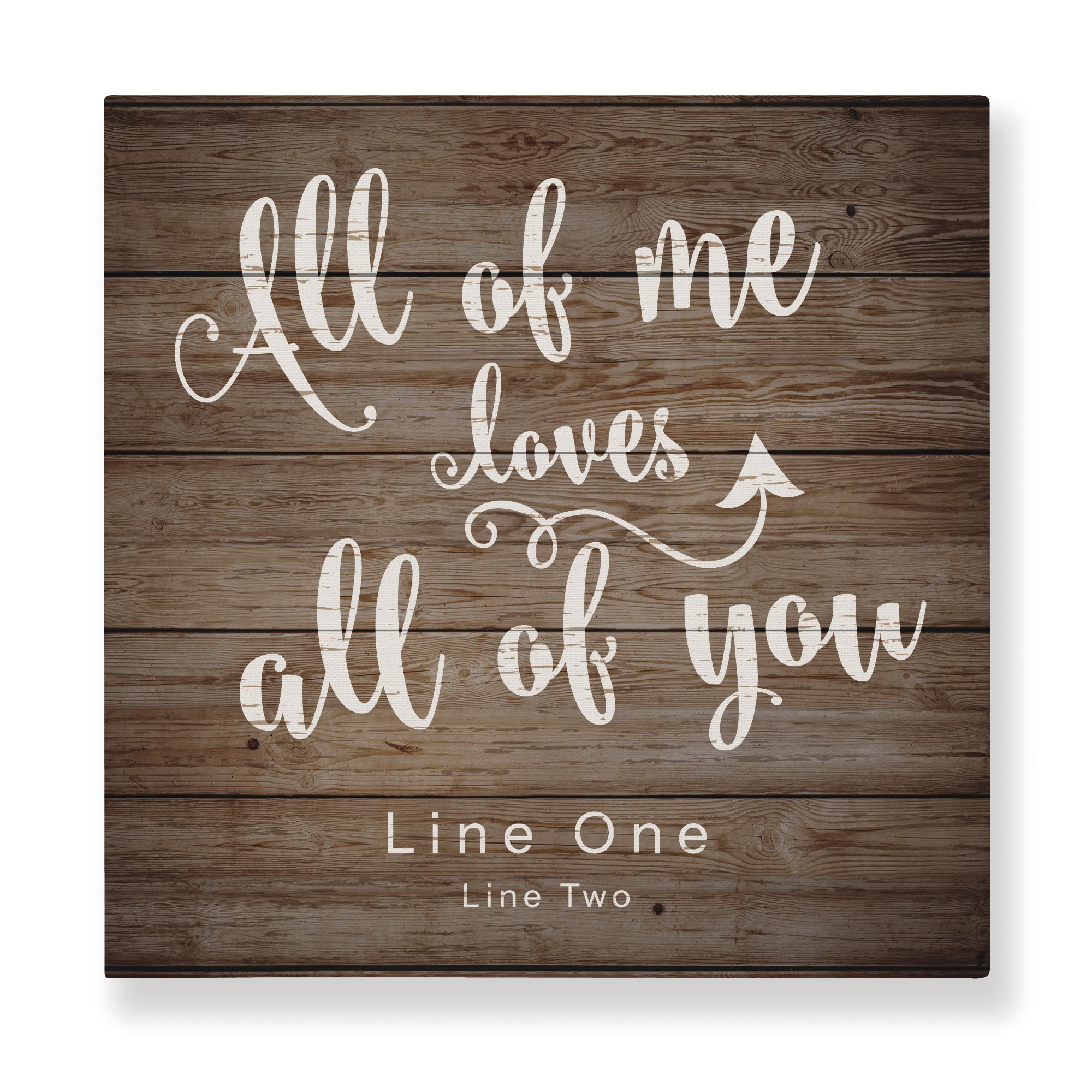 Personalized All of Me Loves You Wall Art, , large