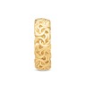 14K Gold Nano Diamond Resin Byzantine Band, , large