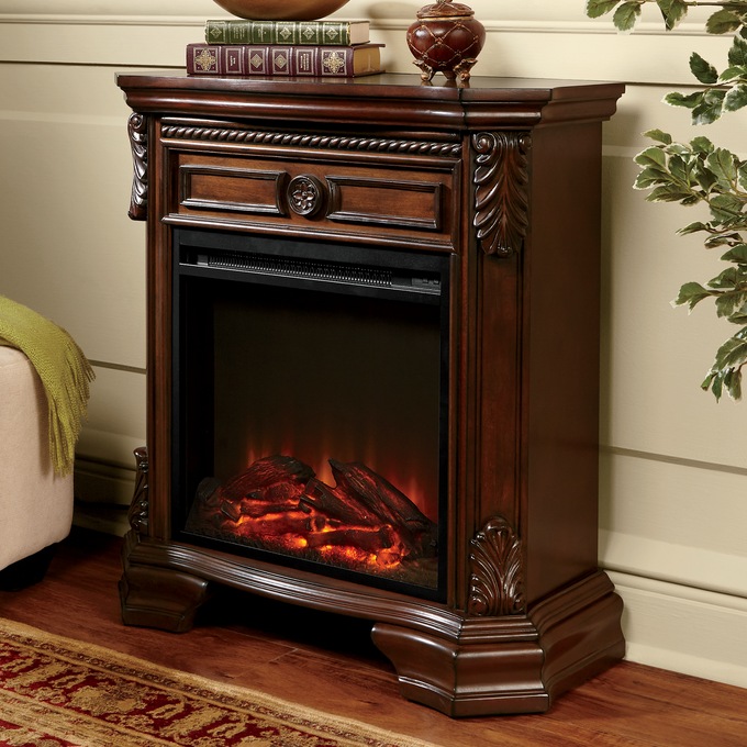 Carved Petite Fireplace Seventh Avenue