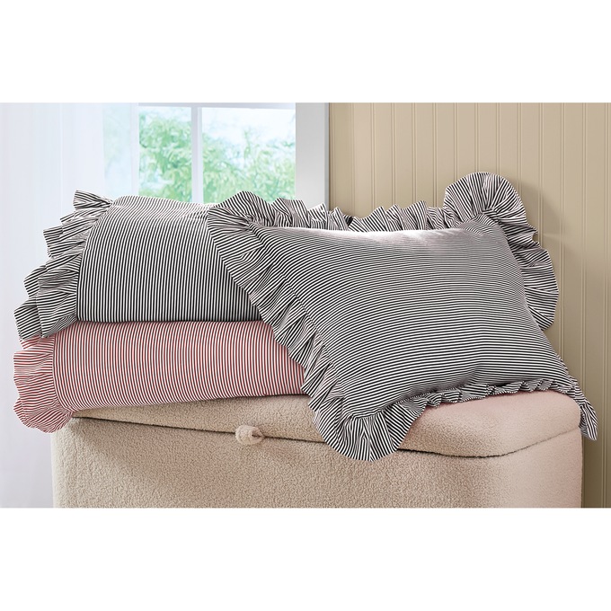 Railroad Stripe Down-Alternative 3-Piece Comforter Set, , large