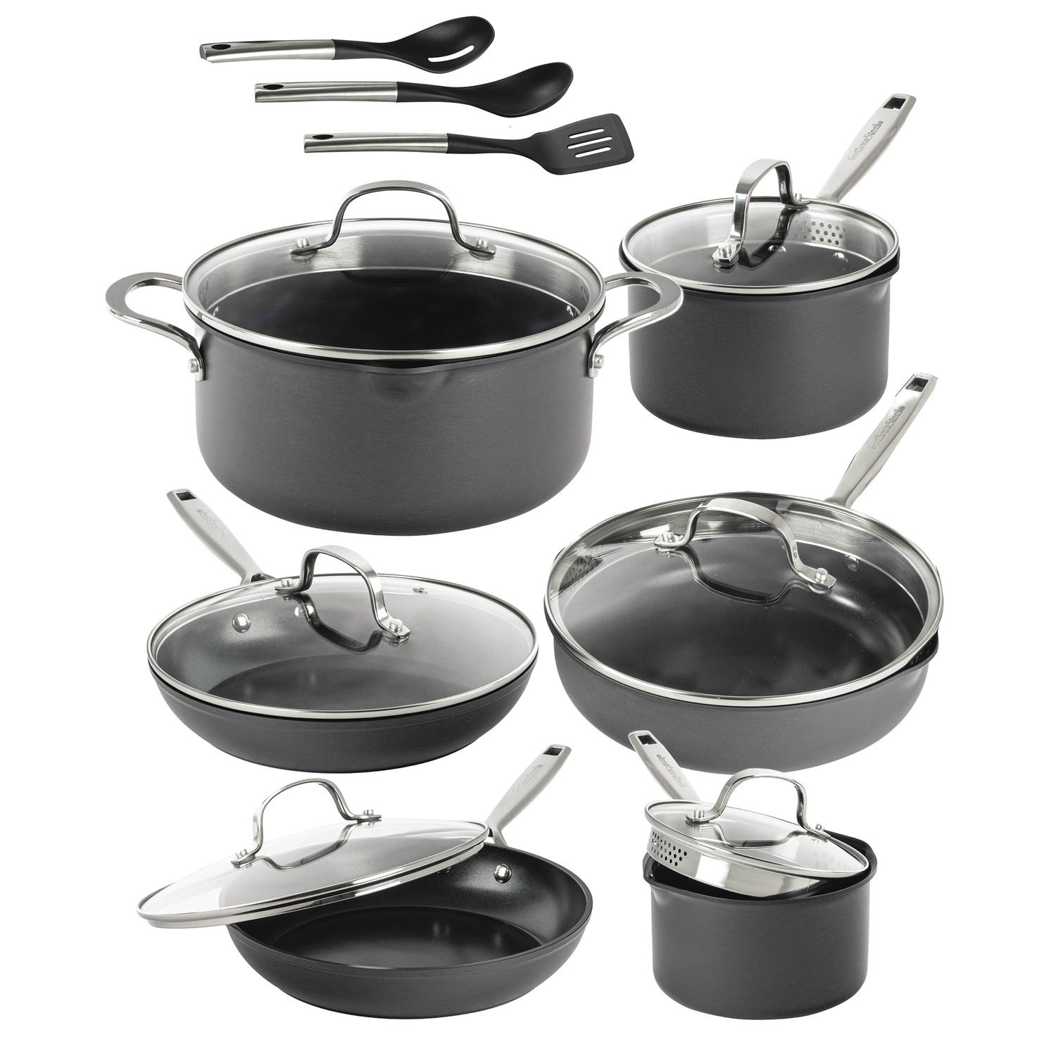 Gotham X  Gotham Steel Pro 15-Piece Hard-Anodized Cookware Set | Seventh Avenue