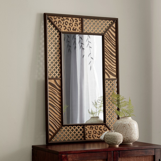 Animal Print Wall Mirror, , large