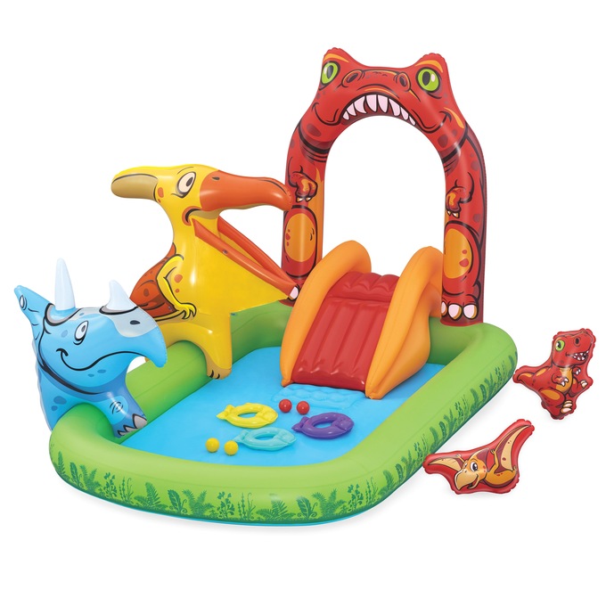 Bestway Jurassic Splash Inflatable Water Play Center, , large