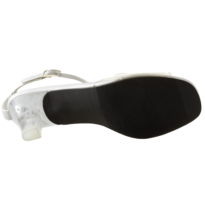 The Marnie Sandal with Rhinestone Strap and 2.5” Clear Acrylic Heel, , large