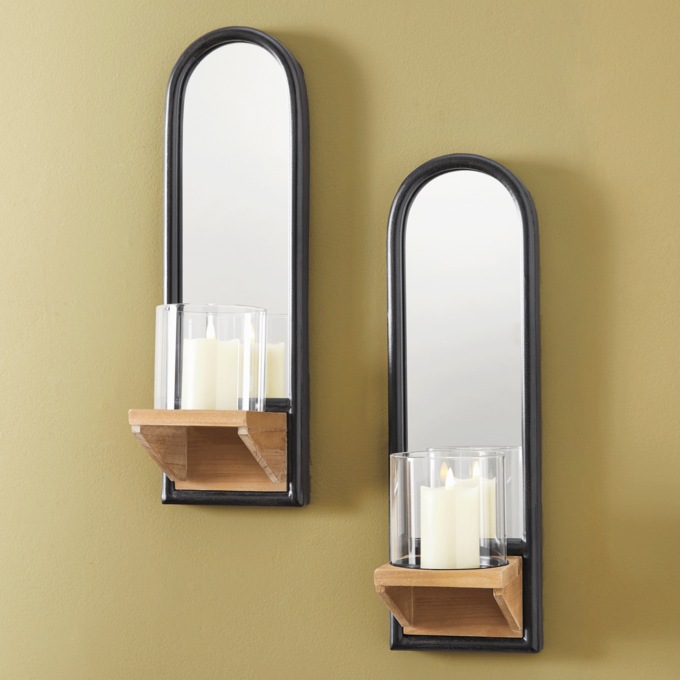 Arched Mirror Wall Sconce, , large