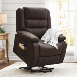 Raleigh Powered Lift Recliner with Heat &amp; Massage, , large