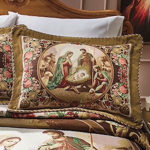 Nativity Tapestry Sham, , large