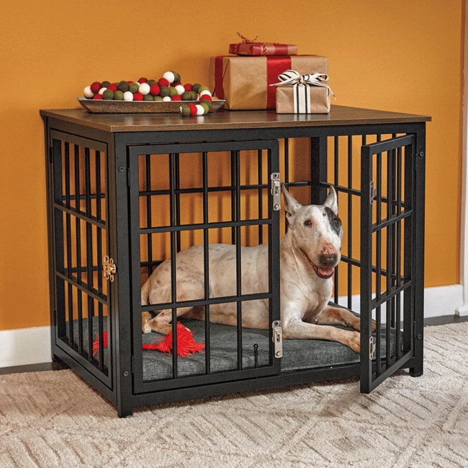 Wellington Two-Tone Pet Crate, , large