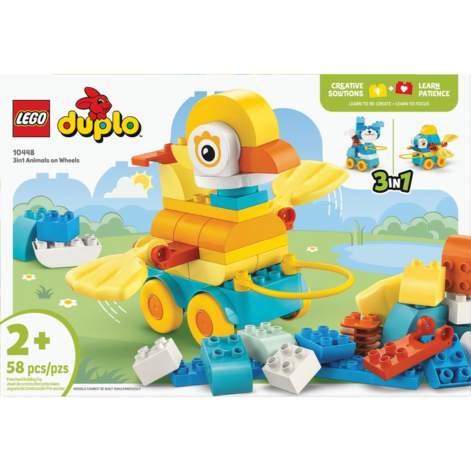 LEGO DUPLO 3-in-1 Animals on Wheels, , large