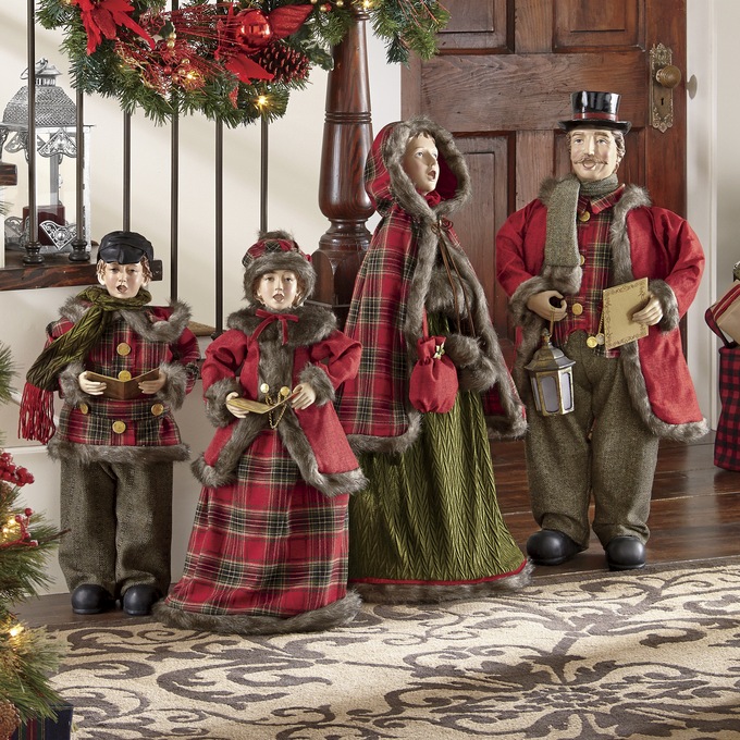 Victorian Christmas Carolers, Set of 4, , large