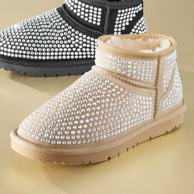 Azalea Wang Fairytale Rhinestone Bootie, , large