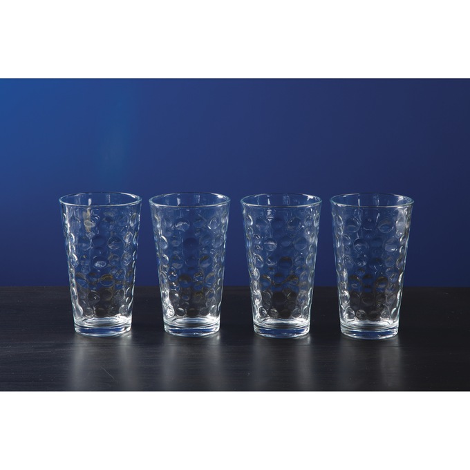 Gibson Home Great Foundations Set of 4 Bubble Tumblers, , large