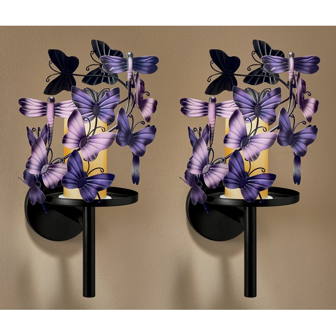 Blooming Butterflies Wall Sconces &mdash; Buy Both and Save, , large