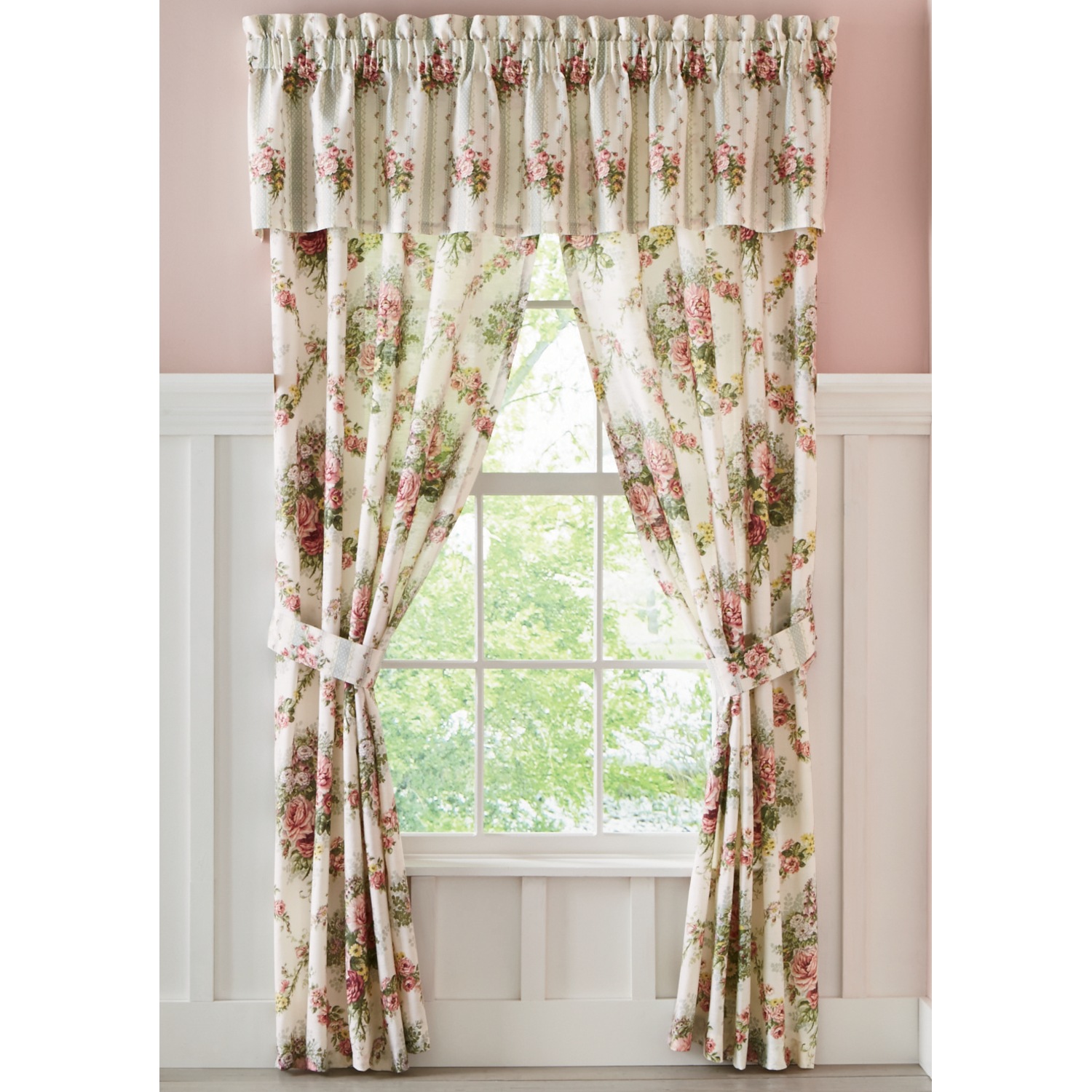 Cottage Rose Window Treatments Seventh Avenue