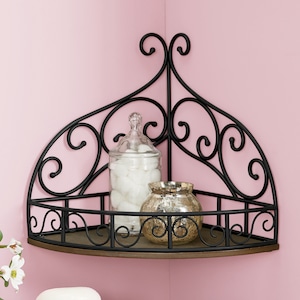 Scroll Corner Wall Shelf, , large