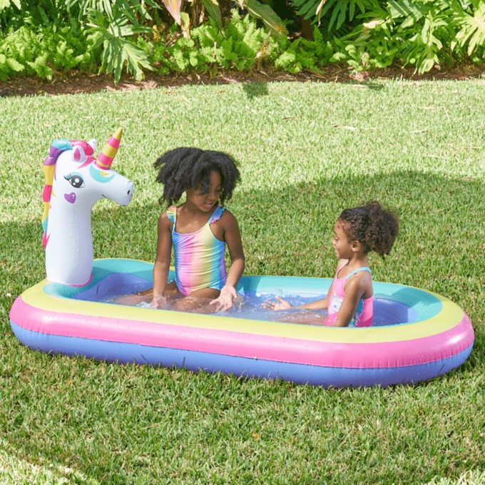 Animal Sprinkler Inflatable Pool, , large