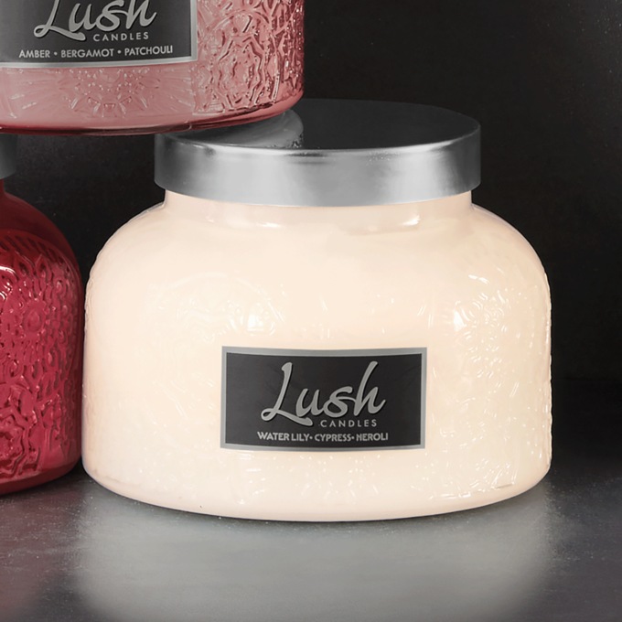 Lush Luxe Debossed Candle, , large