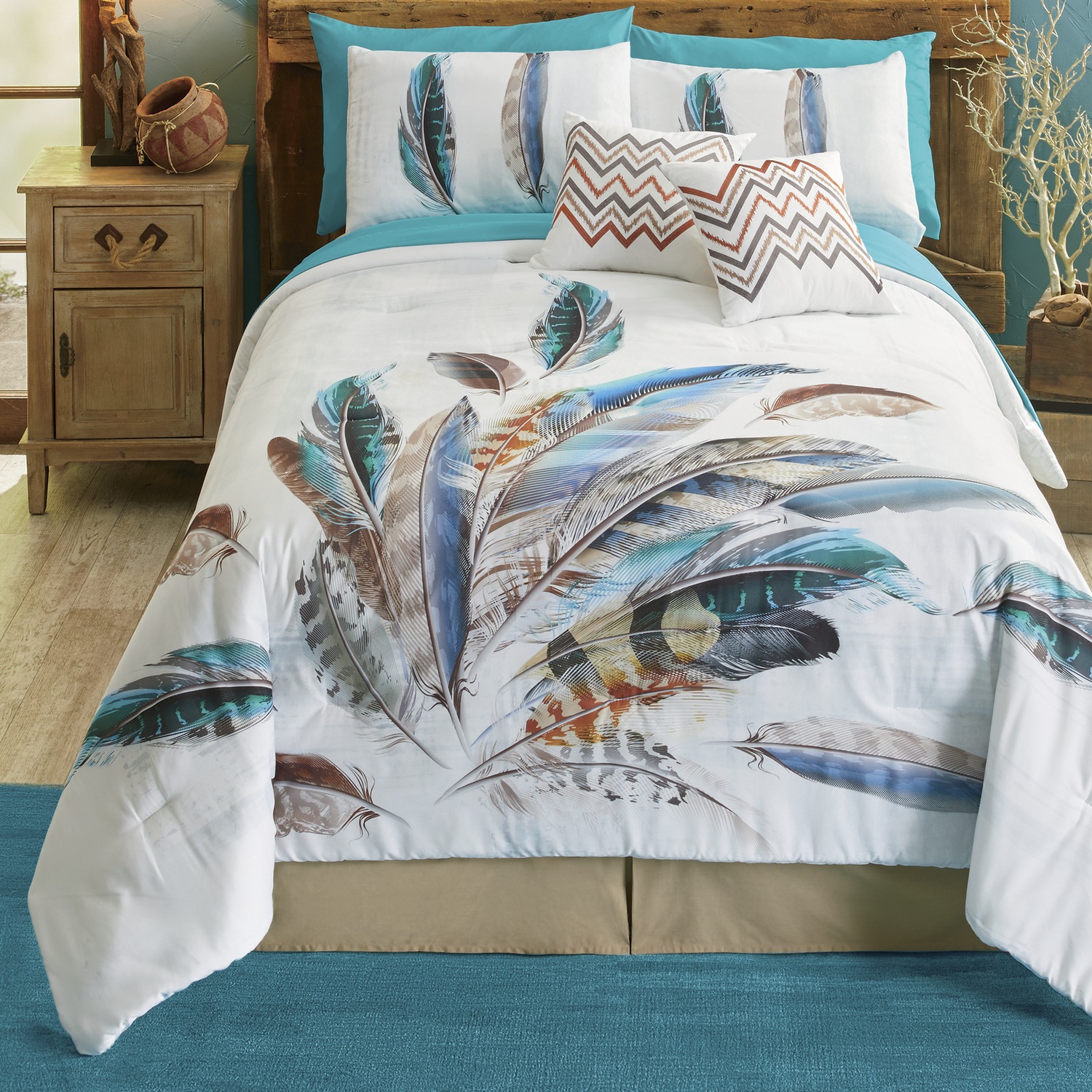 Dream Feathers Mini Comforter Set Seventh Avenue