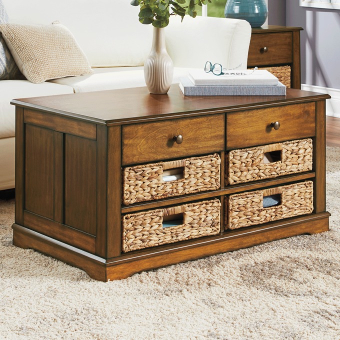 Magazine Basket Coffee Table, , large