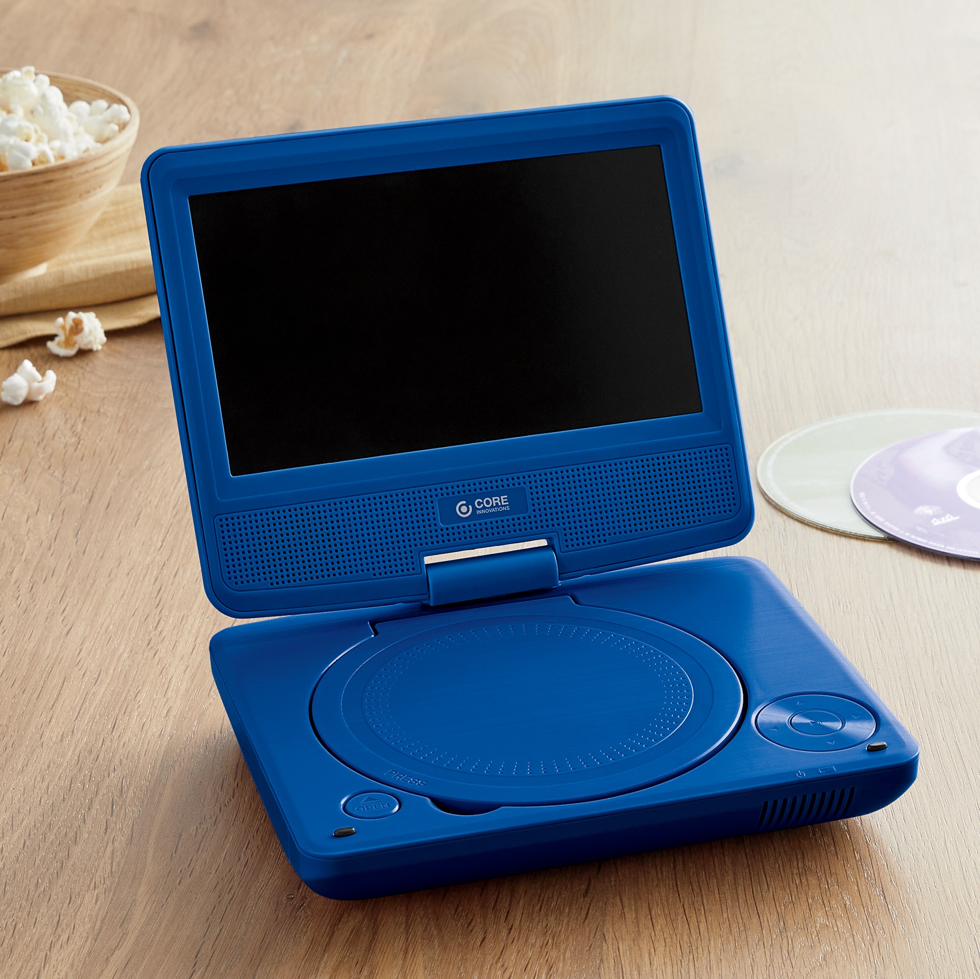 Core Innovations 7" Portable DVD Player, Blue, large