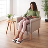 Circulation Plus Reviver EMS Foot & Calf Device with TENS Pain-Relief Pads, White, large