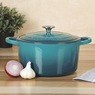 Crock Pot Artisan 7-qt. Enameled Cast Iron Round Dutch Oven with Lid, , large