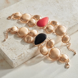 Faux-Stone Teardrop Bracelet, , large