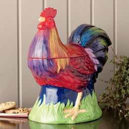 Monsieur Rooster Cookie Jar, , large