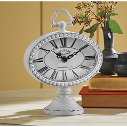 Pedestal Scroll Table Clock, , large
