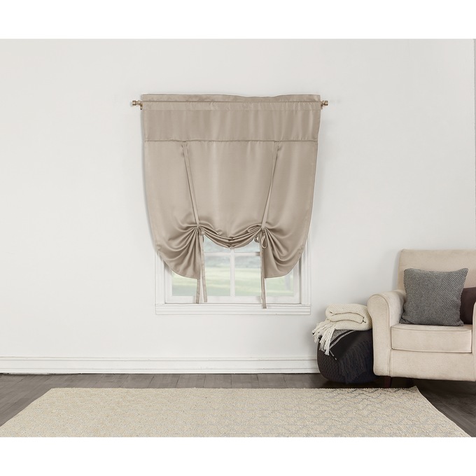 Madison Room-Darkening, Light-Filtering Window Treatments, Stone, large