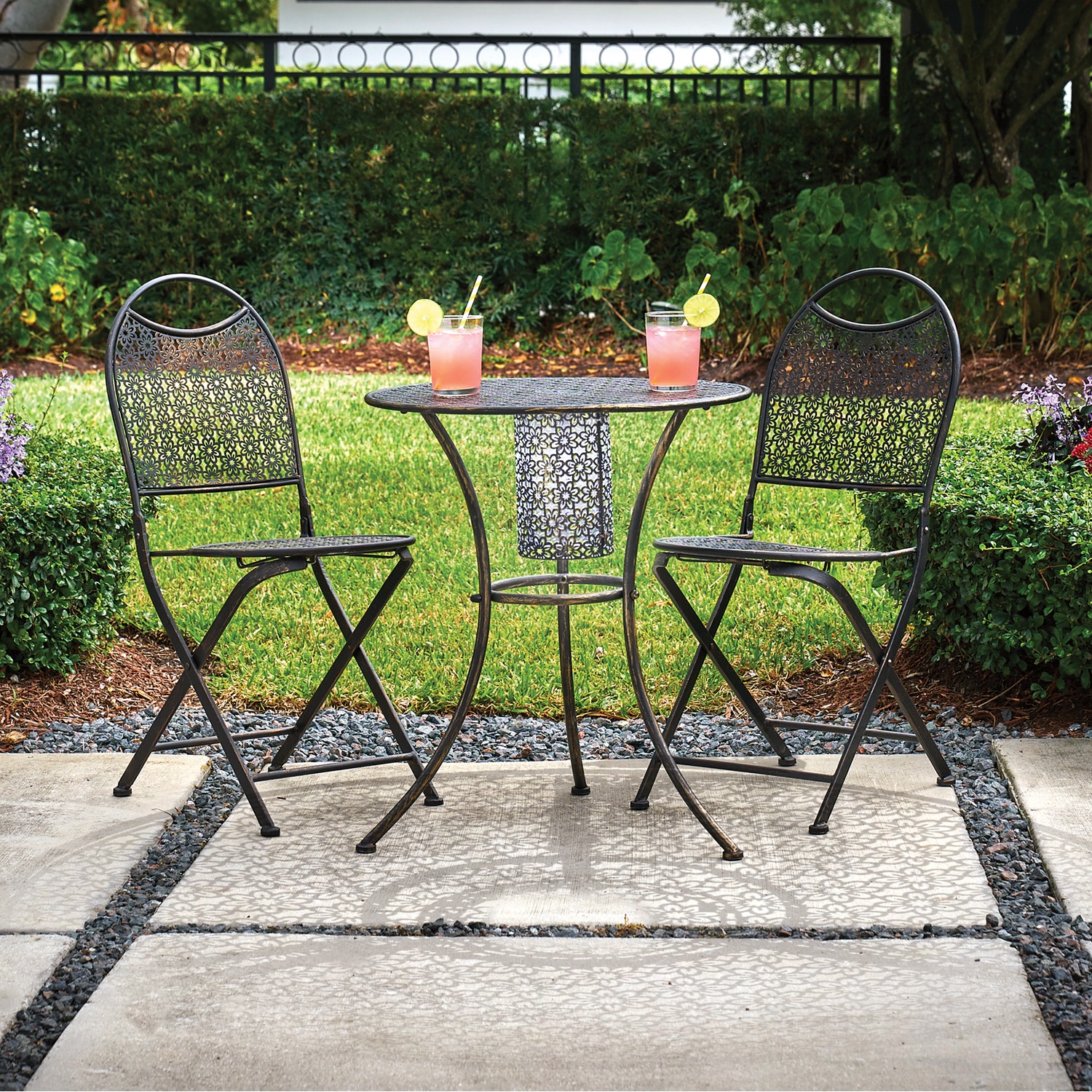 Whitney 3-Piece Solar Bistro Set | Seventh Avenue