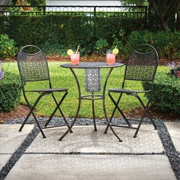 Whitney 3-Piece Solar Bistro Set, , large