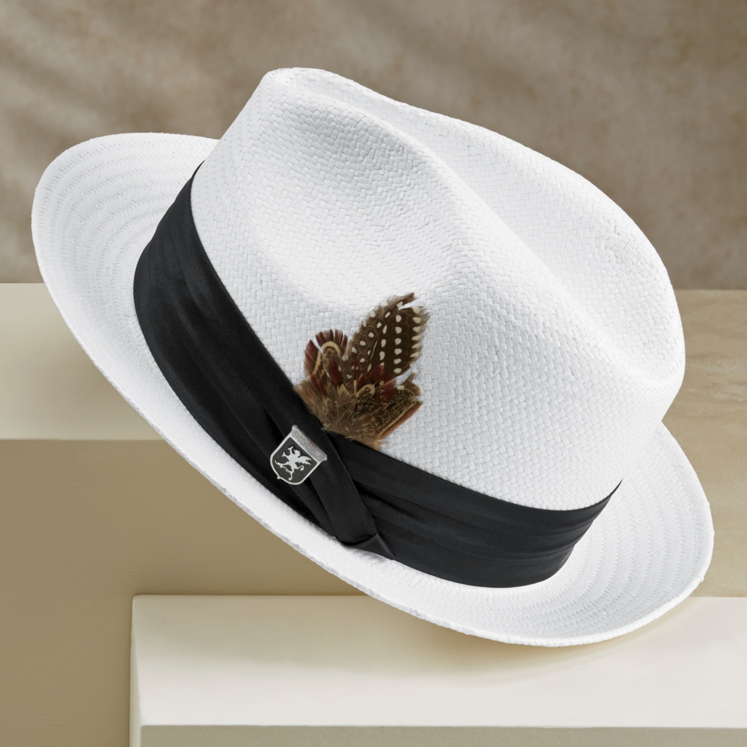 White Fedora by Stacy Adams Seventh Avenue