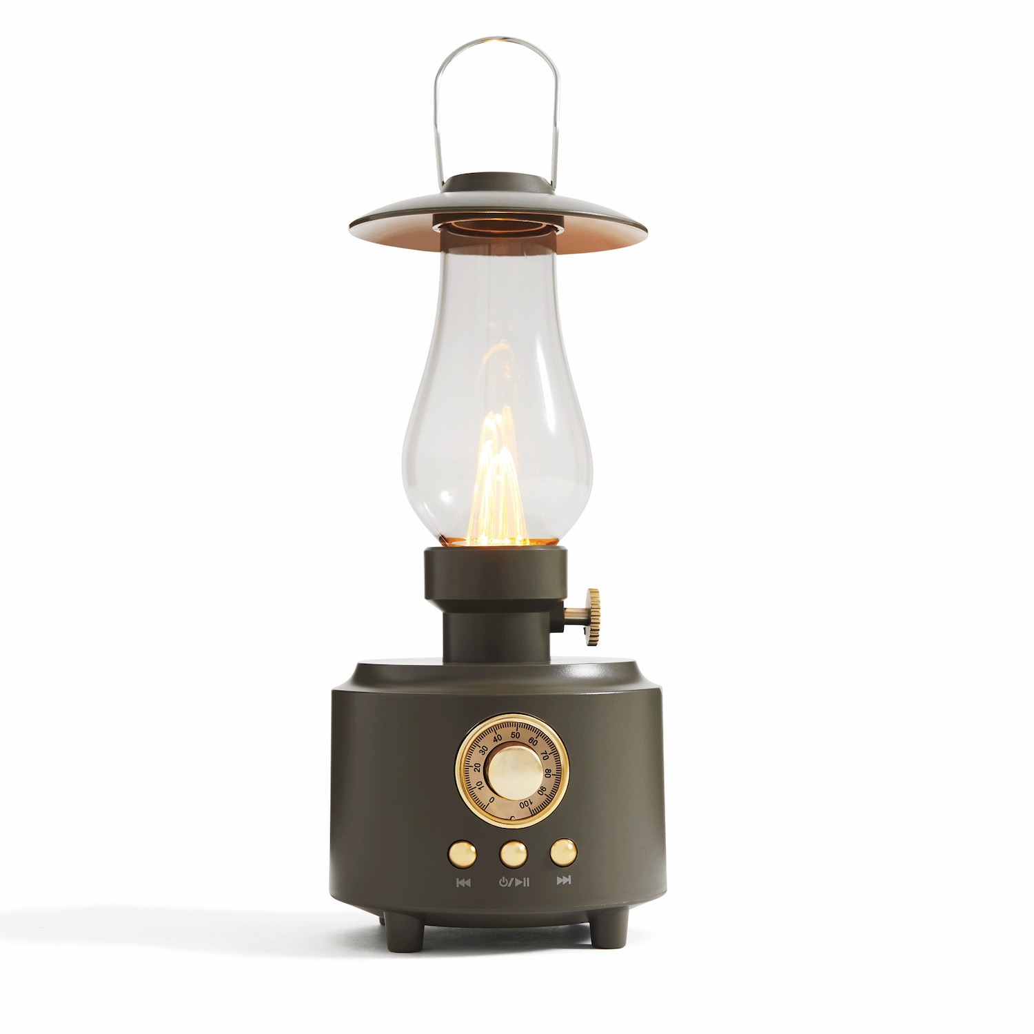 LED Vintage-Style Lantern Wireless and Portable Bluetooth Speaker
