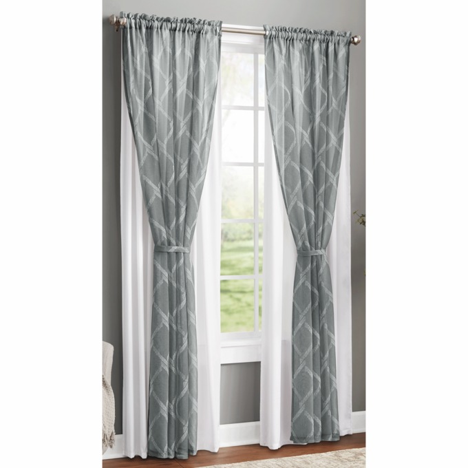 Bombay Double Layer Panel, Gray, large