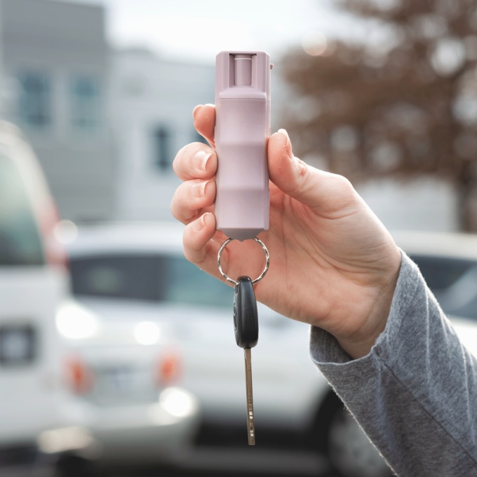 Keychain Pepper Spray, Lavender, large