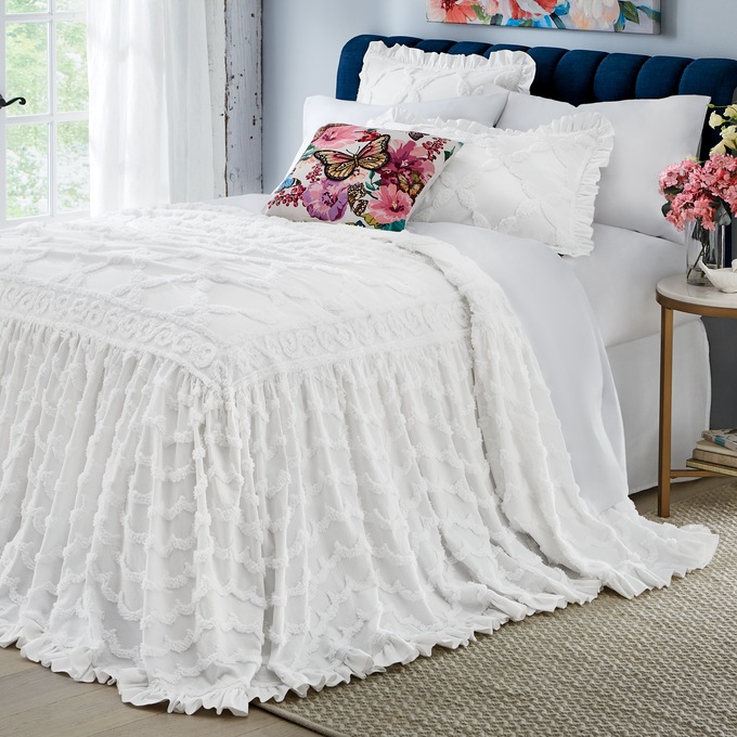 Angelica Ruffle Chenille Sham, , large