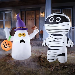 Set of 2 Halloween Inflatables, , large
