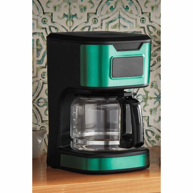 12-Cup Digital Coffee Maker, Jade, large
