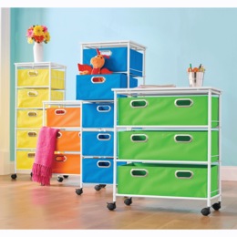 3- or 5- Drawer Rolling Cabinet, , large