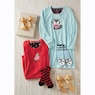Holiday Friends Microfleece Nightshirt and Socks Set, , large