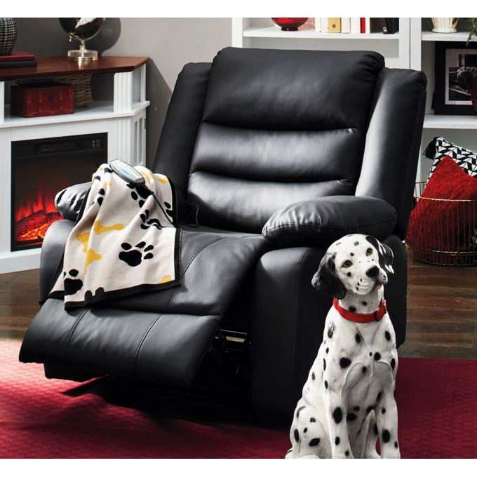 Overstuffed Recliner with Massage, , large