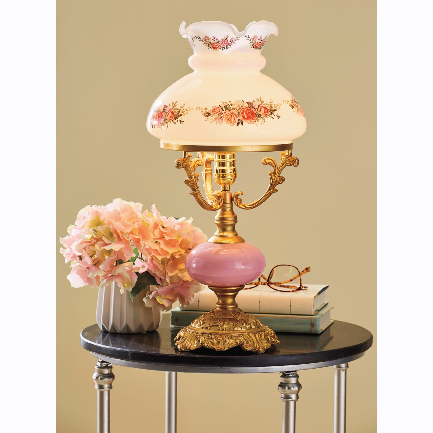 Pink Hurricane Lamp | Seventh Avenue