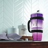 Double-Wall Travel Mug, Purple Ombre, large