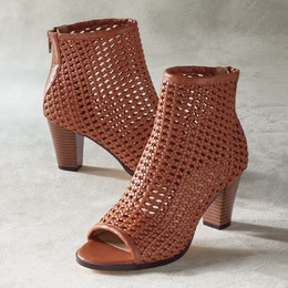 Monroe and Main Airy Peep Toe Bootie, , large