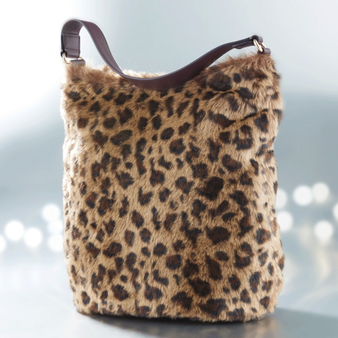 Faux-Fur Tote, , large