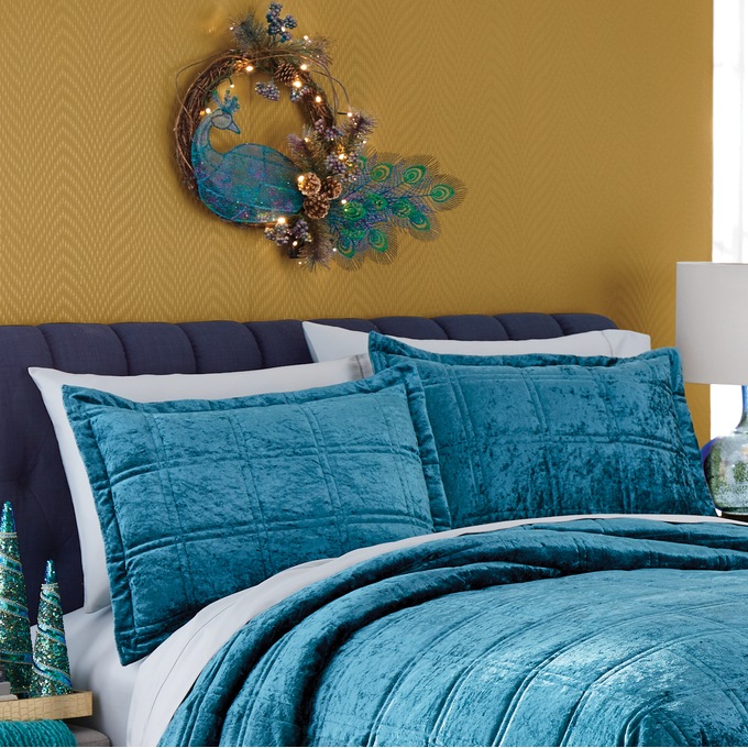 Crushed Velvet Sham, , large