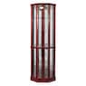 Lit Corner Curio Cabinet, , large