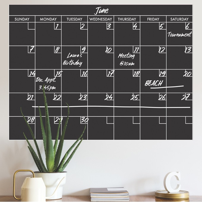 Roommates Peel & Stick Wall Calender, , large