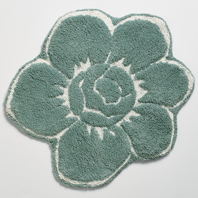 Flower Shaped Bath Mat, , large